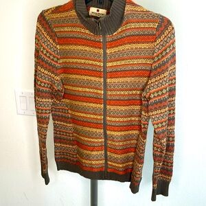 Woolrich Size small Autumn Color Zipper Cardigan Sweater